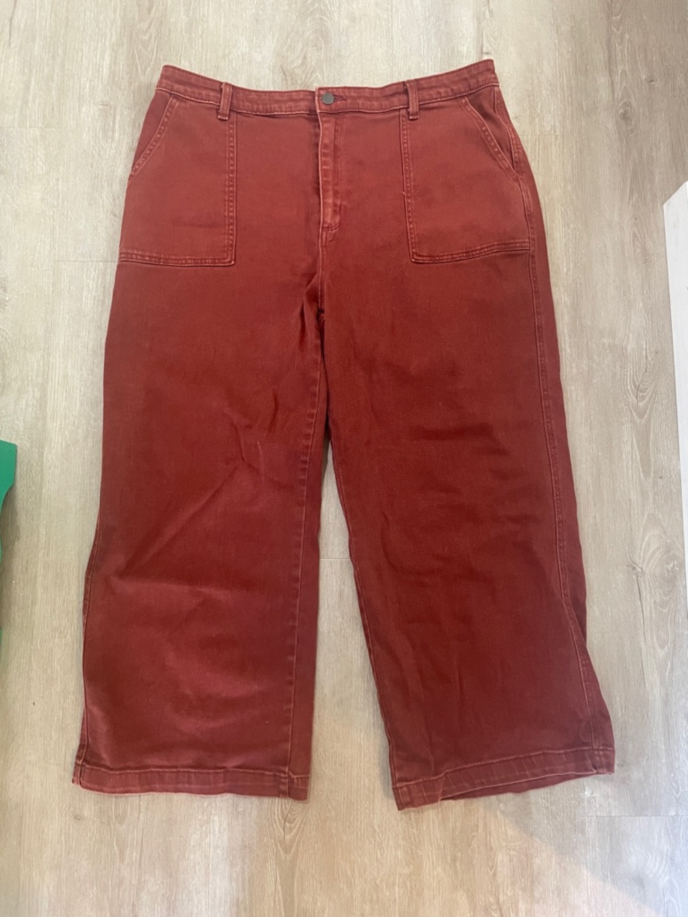 Universal Thread Wide Leg Pants in Rust Red 18 - Picture 1 of 8